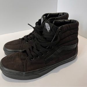 Vans high tops black canvas